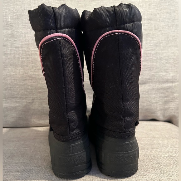 Pink and Black Winter Snow Boots - Picture 3 of 5